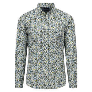 Fynch Hatton Blue Flower Prints Shirt